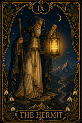 The Hermit tarot card